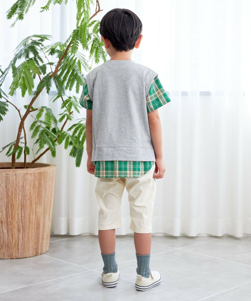 セール】レイヤード風鹿の子半袖Tシャツ□90～140cm | MAKE YOUR DAY