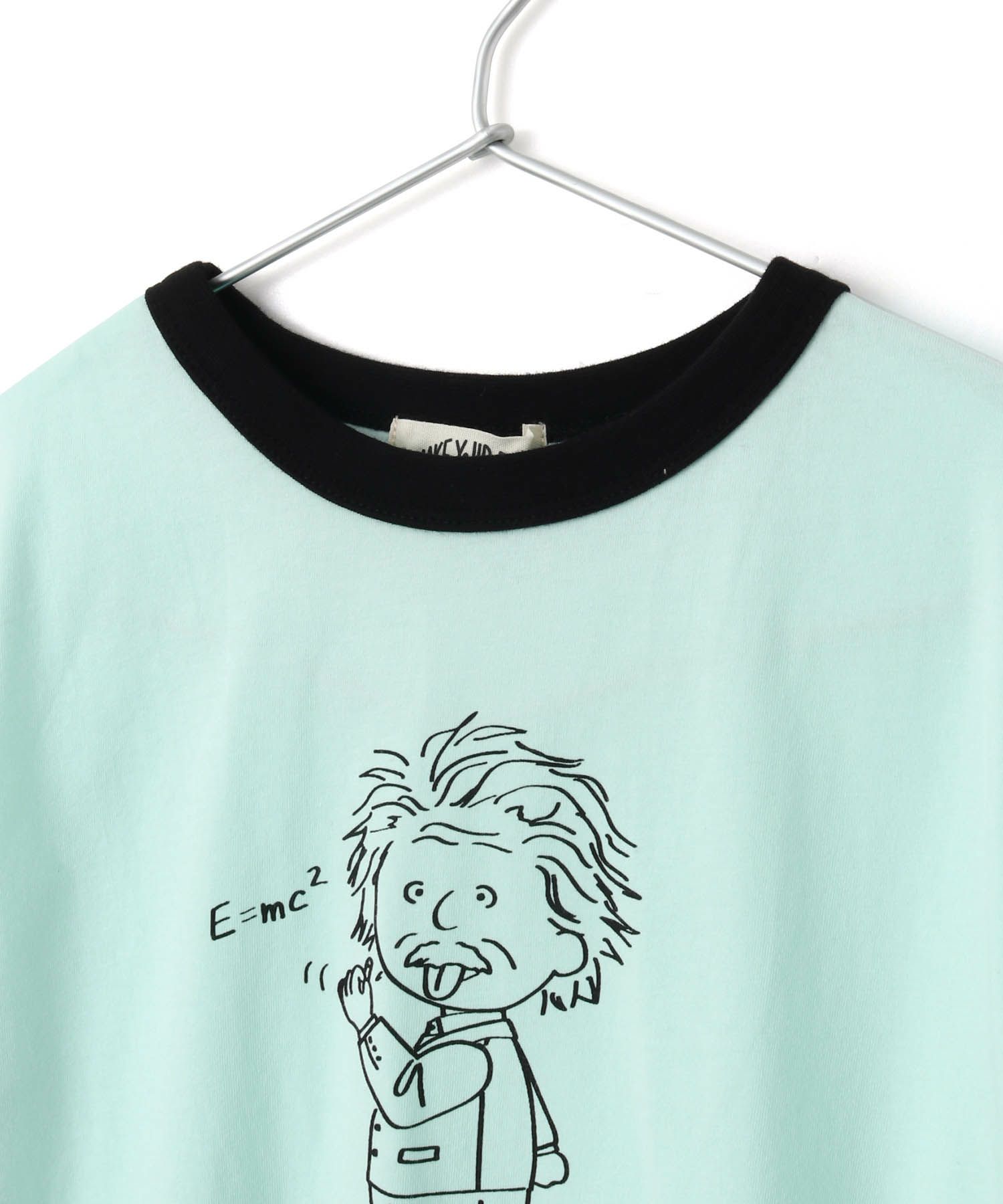 セール】アインシュタイン柄リンガー半袖Tシャツ□150.160cm | MAKE 