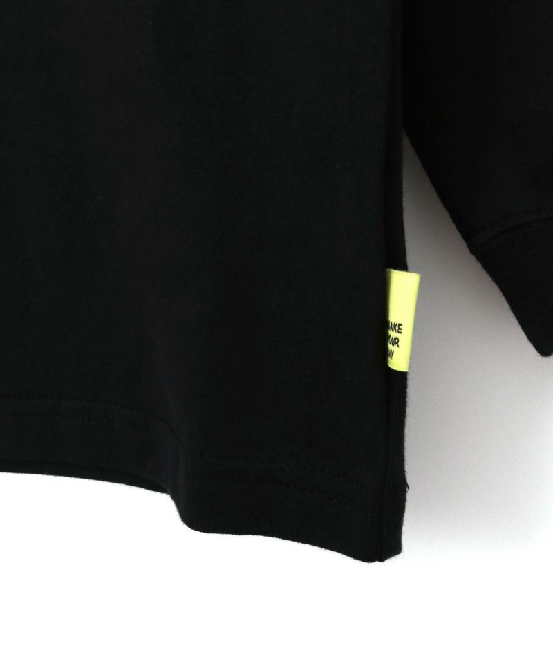 【関税込み】Kids Worldwide ブラック Be Yourself 長袖Tシャツ ワンポイント刺繍長袖Tシャツ ロンT 2024秋冬 ｜子供服