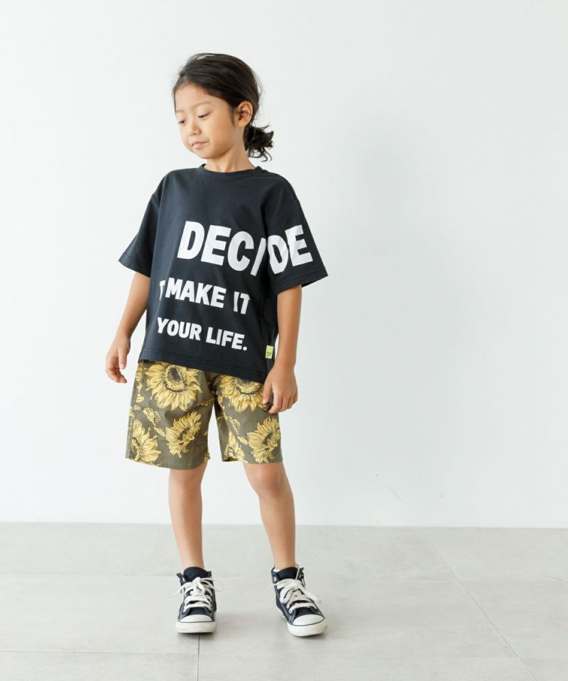 BY プリント＆ソリッド ワイドテーパード パンツ BEAUTY&YOUTH BEAUTY&YOUTH プリント＆ソリッド ワイドテーパード パンツ