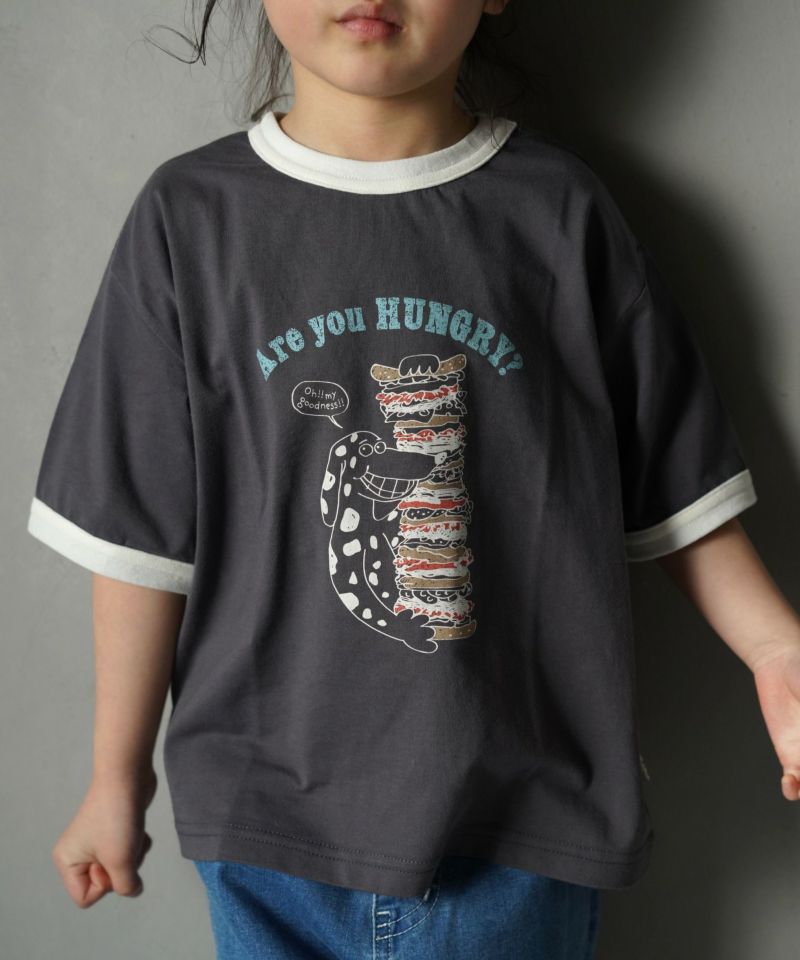 Hungry＆Angry ブラックTシャツ 半袖