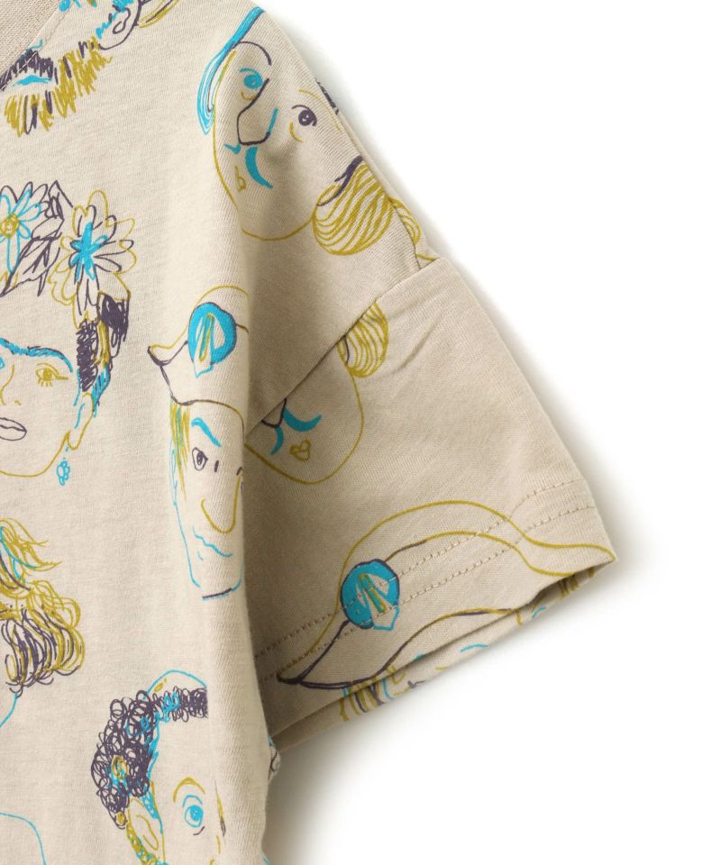 アルベロベロ花柄・キャラクター柄 半袖Tシャツ 花柄 半袖Tシャツ ＜秋桜/白黄＞ | 京友禅アロハシャツ【Pagong