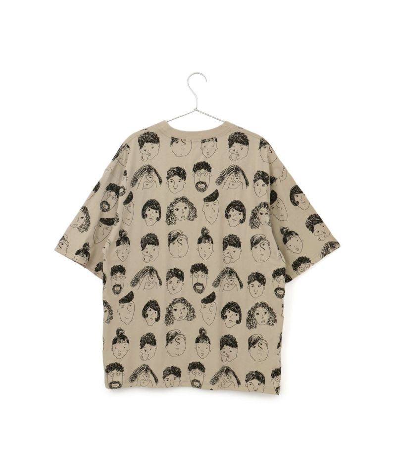 ヨガ　Tシャツ　総柄　ニャンドゥティ？柄 横須賀【スカティ(R)】 横須賀柄抜染Tシャツ｜Tシャツ｜横須賀