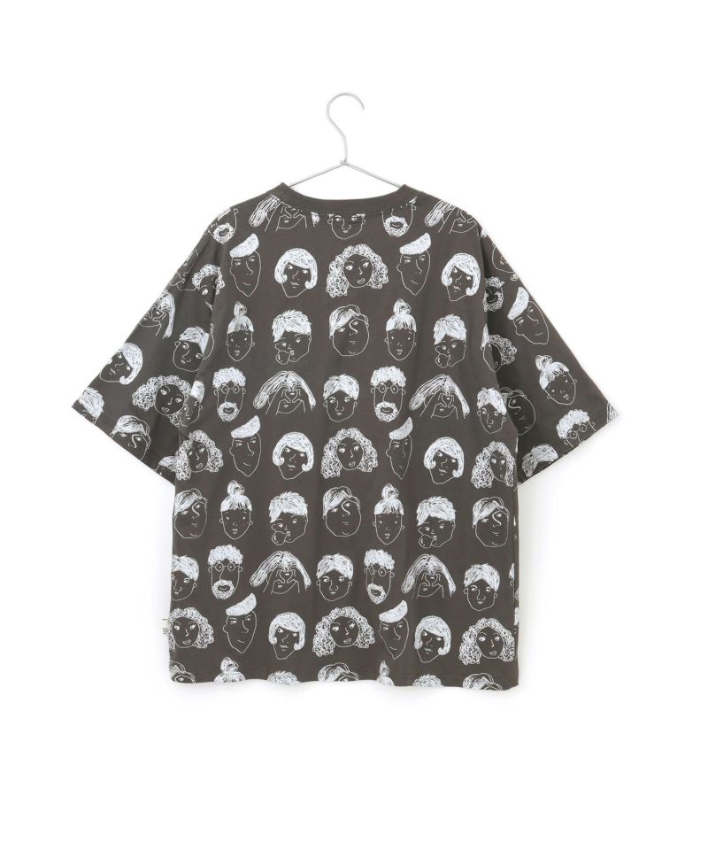 【レア】あちゃちゅむ 半袖Tシャツ 顔プリント レア】あちゃちゅむ 半袖Tシャツ 顔プリント