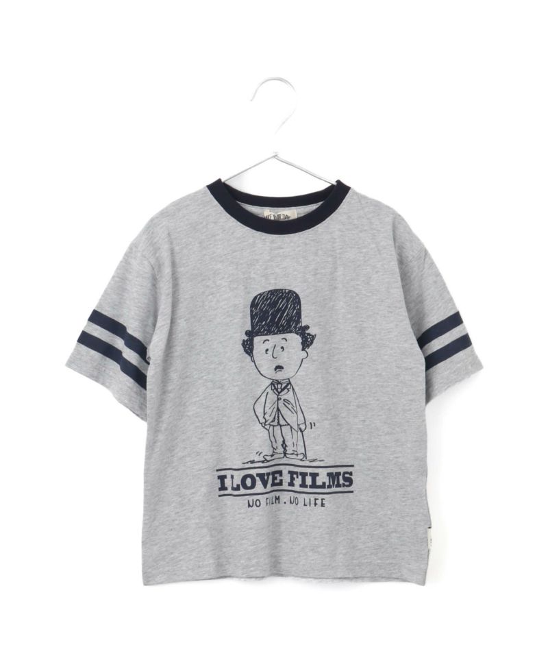 I LOVE FILMS半袖リンガーTシャツ□80～140cm | MAKE YOUR DAY