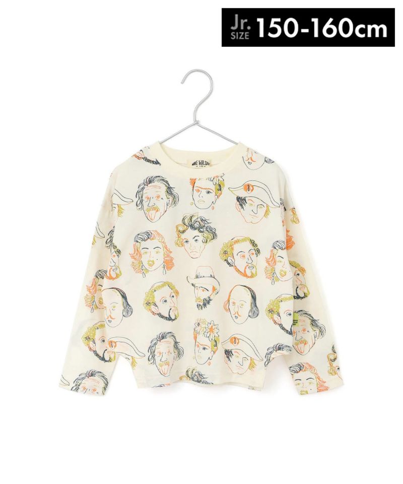 オンラインストア限定◇カラフルえらい人総柄長袖Tシャツ
