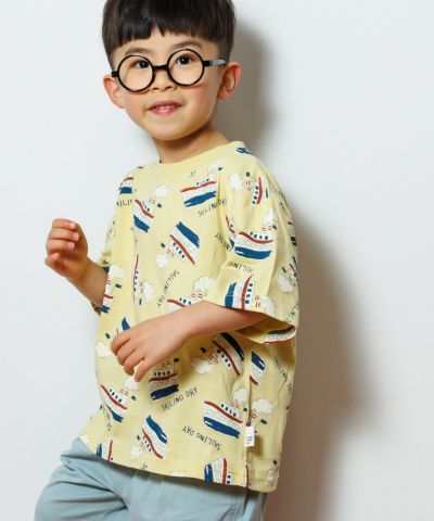 ドット総柄半袖Tシャツ□80～140cm | MAKE YOUR DAY