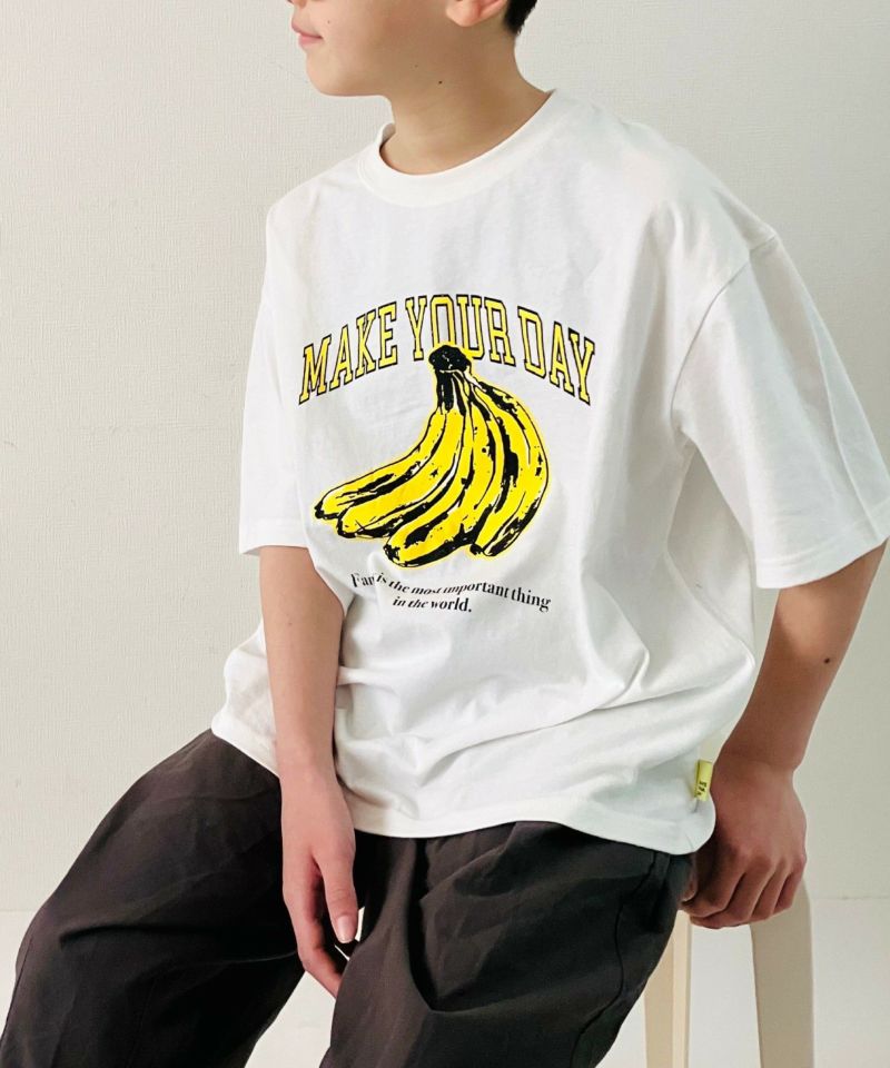 バナナマン 顔 TEE 　Tシャツ 2枚セット　L セール】バナナとロゴ半袖Tシャツ□150.160cm | MAKE YOUR DAY