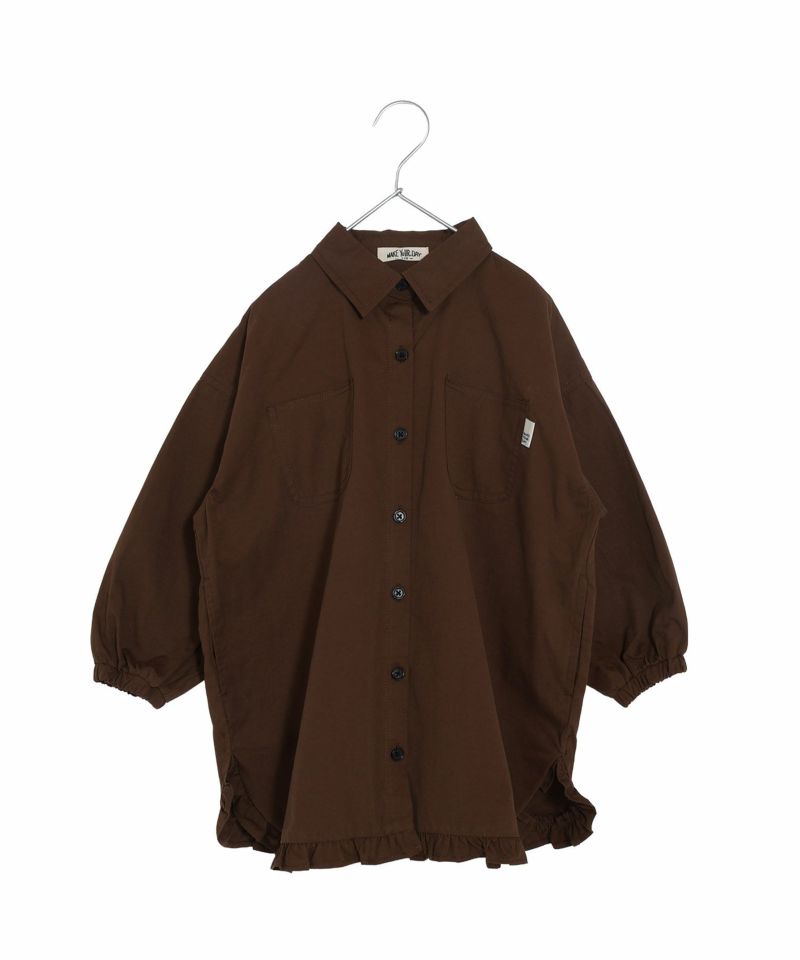 y*i様 フリル シャツ ワンピース 31 Sons de mode シャツワンピース 2025春夏新作 フリルカラー