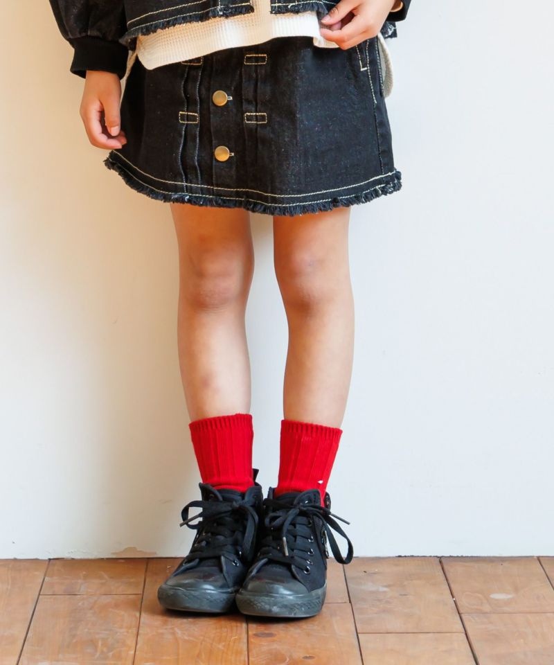 フロントボタンデニムスカート□80～140cm | MAKE YOUR DAY