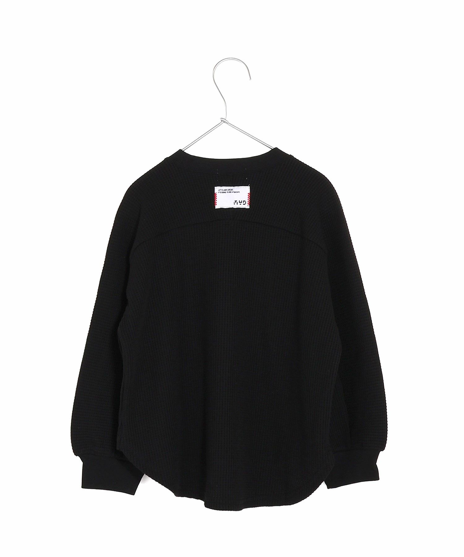 セール】無地サーマルラウンドヘム長袖Tシャツ□150.160cm | MAKE YOUR DAY