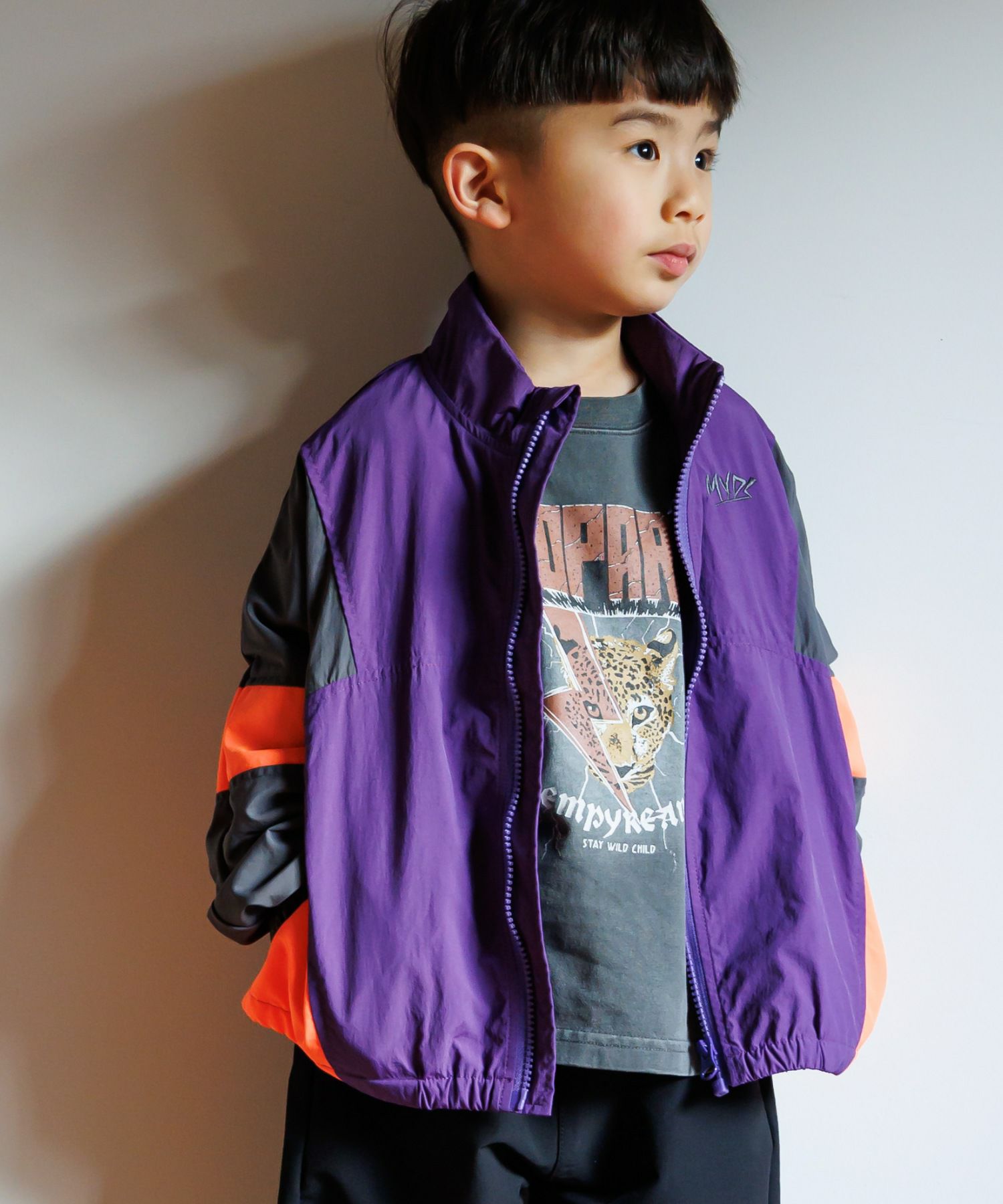 セール】レオパードロック製品染め長袖Tシャツ□80～140cm | MAKE YOUR DAY