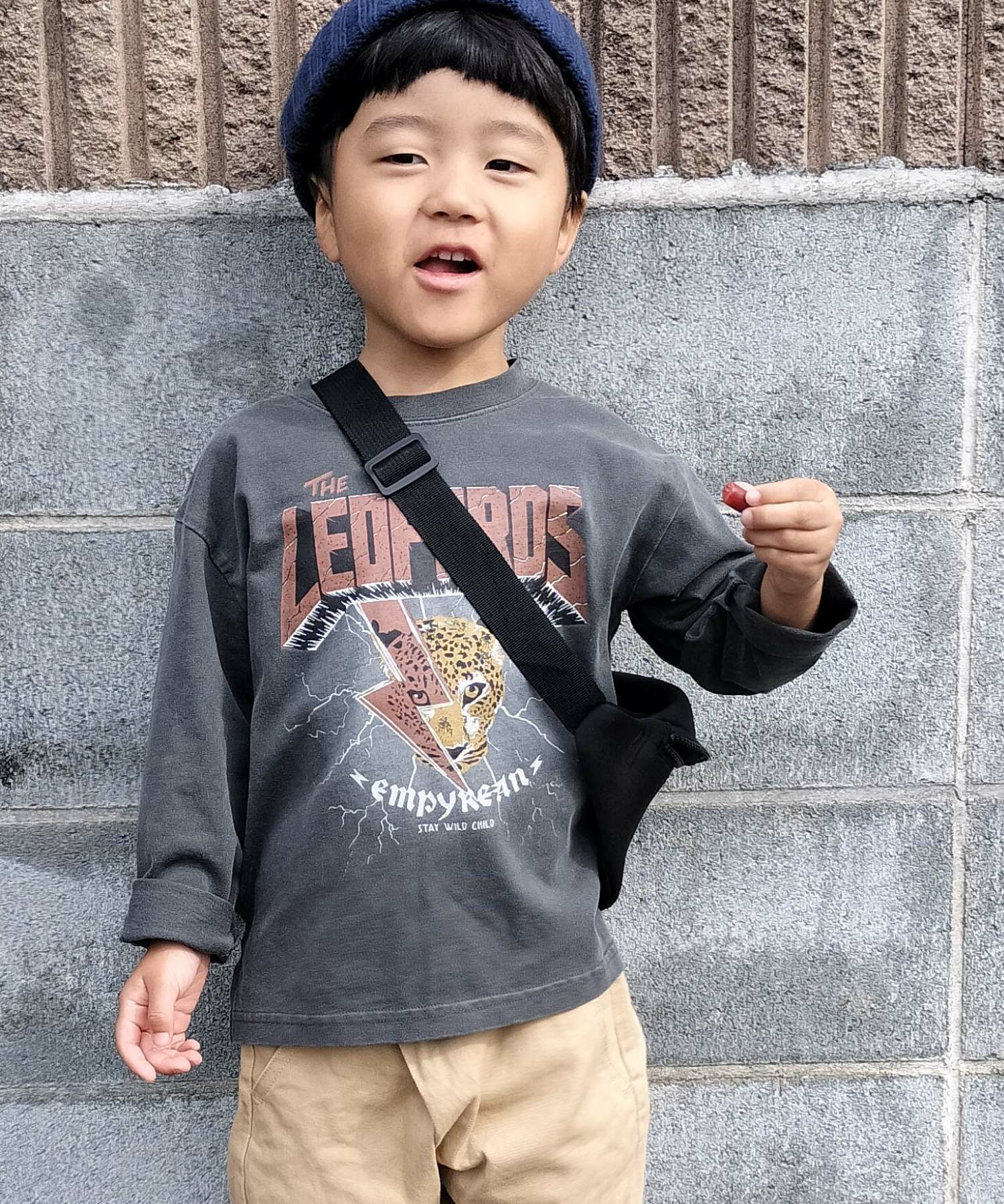 セール】レオパードロック製品染め長袖Tシャツ□80～140cm | MAKE YOUR DAY